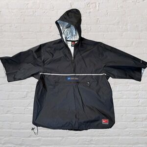 Vintage Black Nike Philadelphia 76ers Team Pullover Warm Up Hoodie Men's Medium